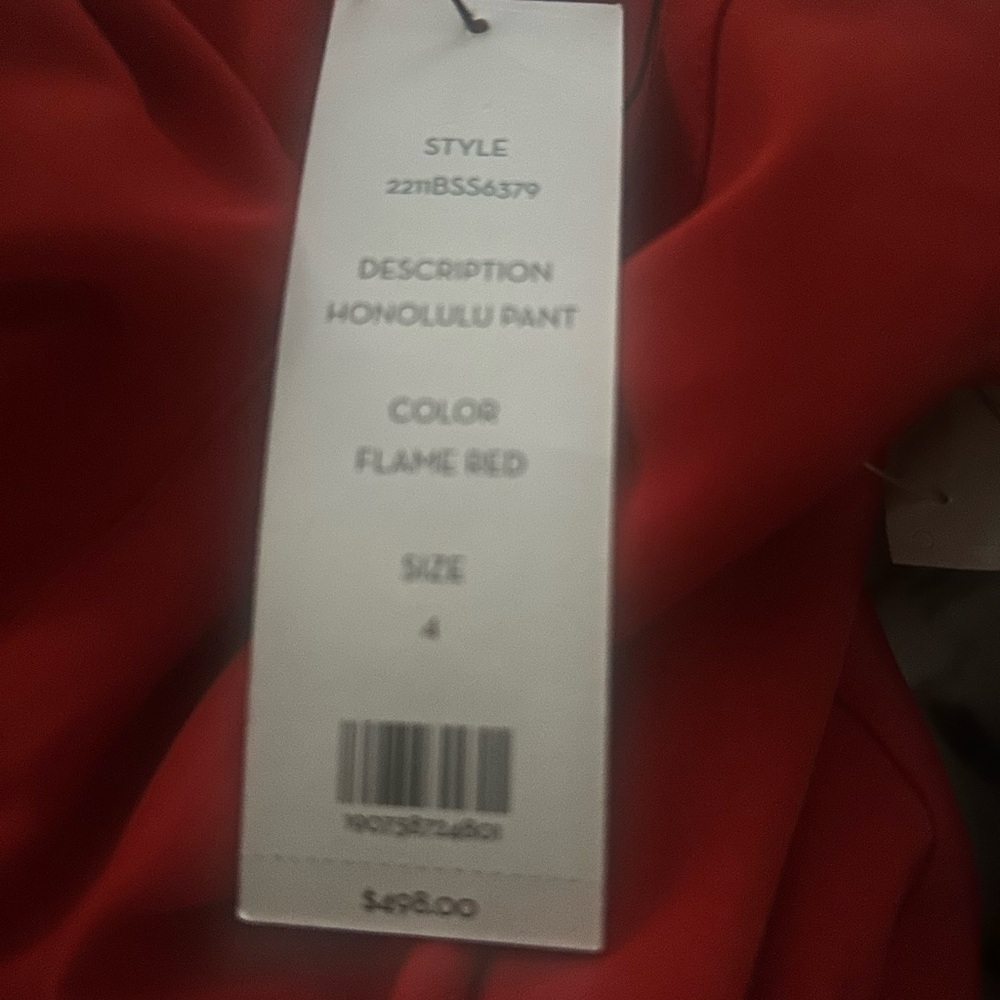 Veronica Beard Honolulu red pants 4 - Picture 5 of 6